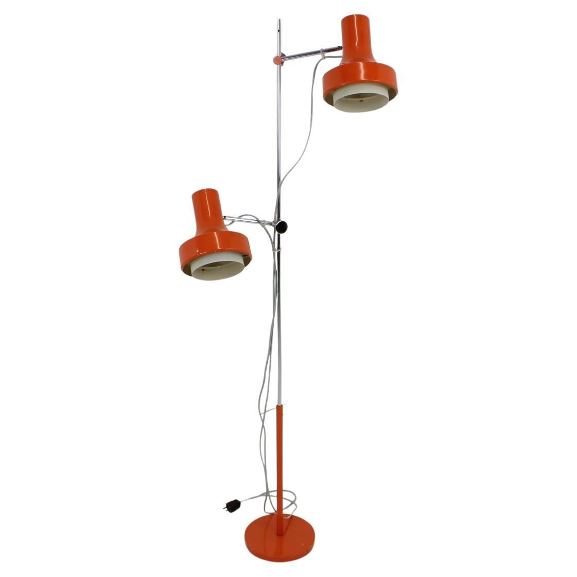 Mid-Century Orange Floor Lamp by Josef Hurka for Napako,1960's For Sale ...