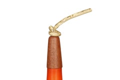 Mid-Century Orange Glass Danish Pendant