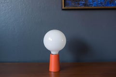 Mid Century Orange Pop Art Pickup Lite Table Lamp by Bill Curry for Design Line