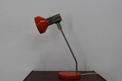 Midcentury Orange Table Lamp, Gemany, 1970s