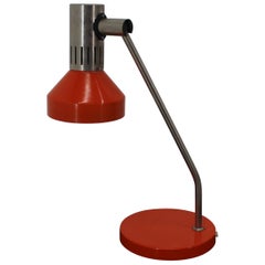 Lampe de table orange du milieu du siècle:: Gemany:: 1970