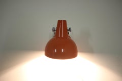 Midcentury Orange Wall Lamp/Lidokov, 1960s