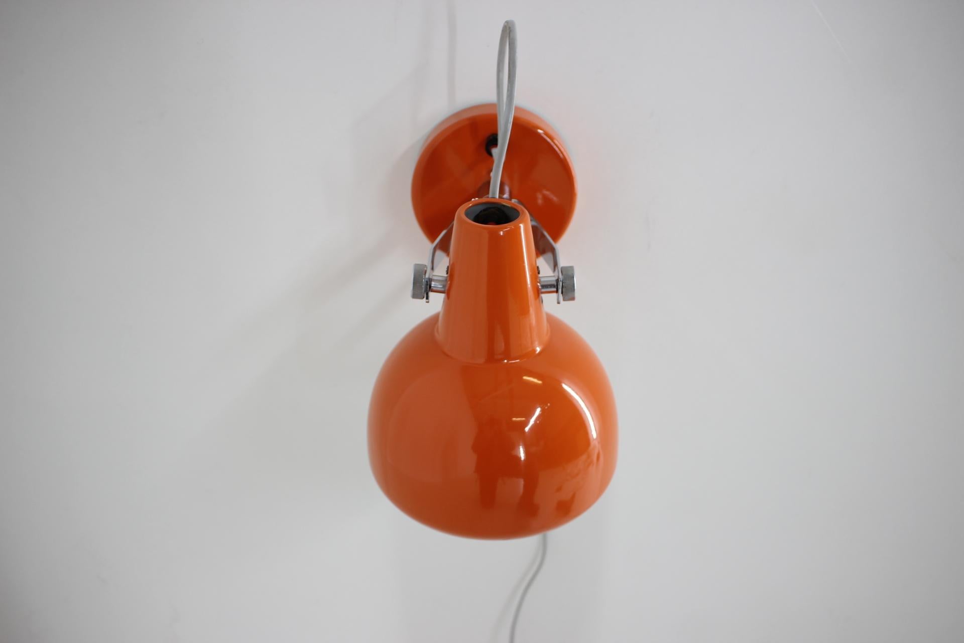 Mid-Century Modern Midcentury Orange Wall Lamp/Lidokov, 1960s For Sale