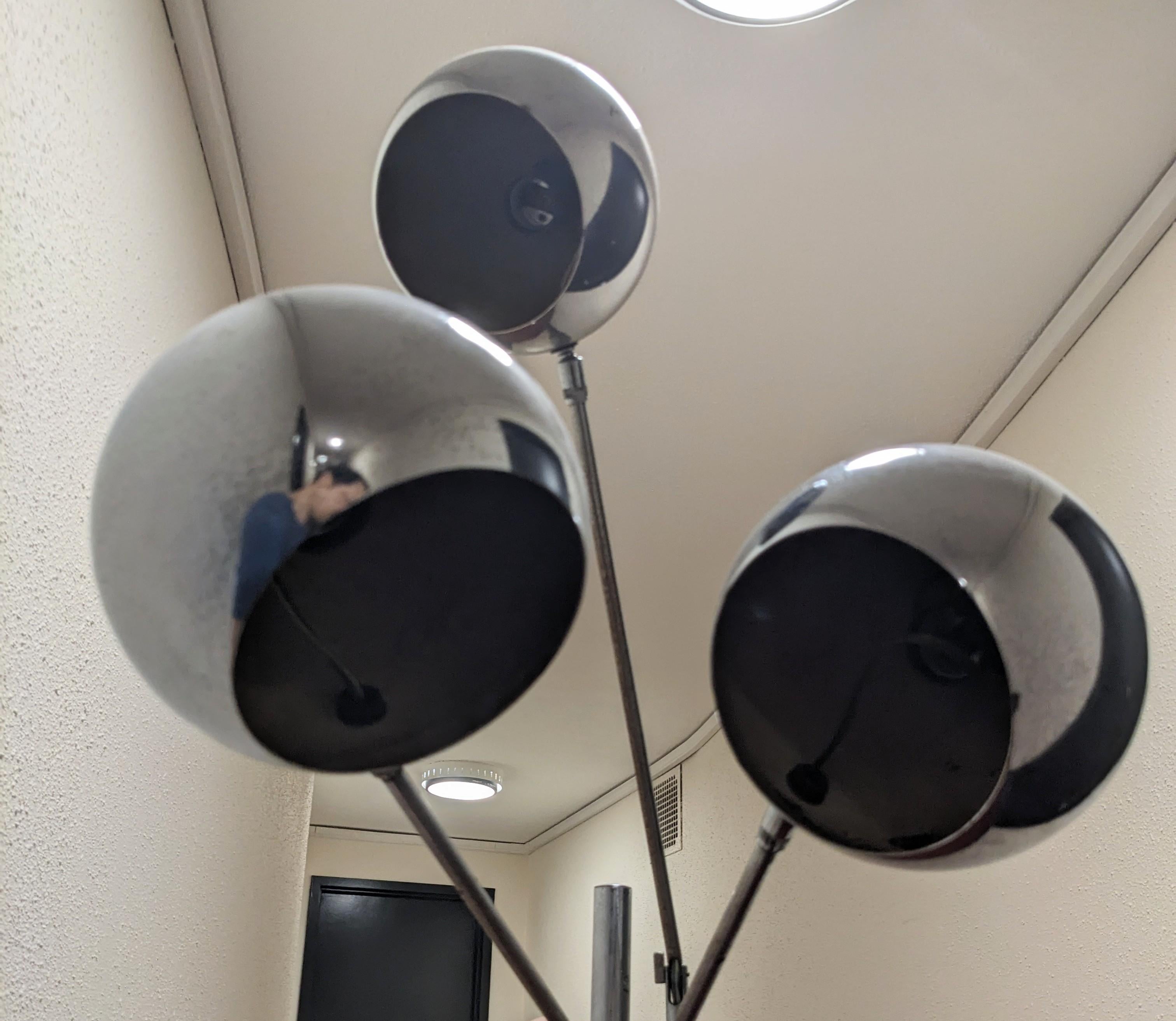 Mid Century Orbiter Lamp, Robert Sonneman For Sale 5