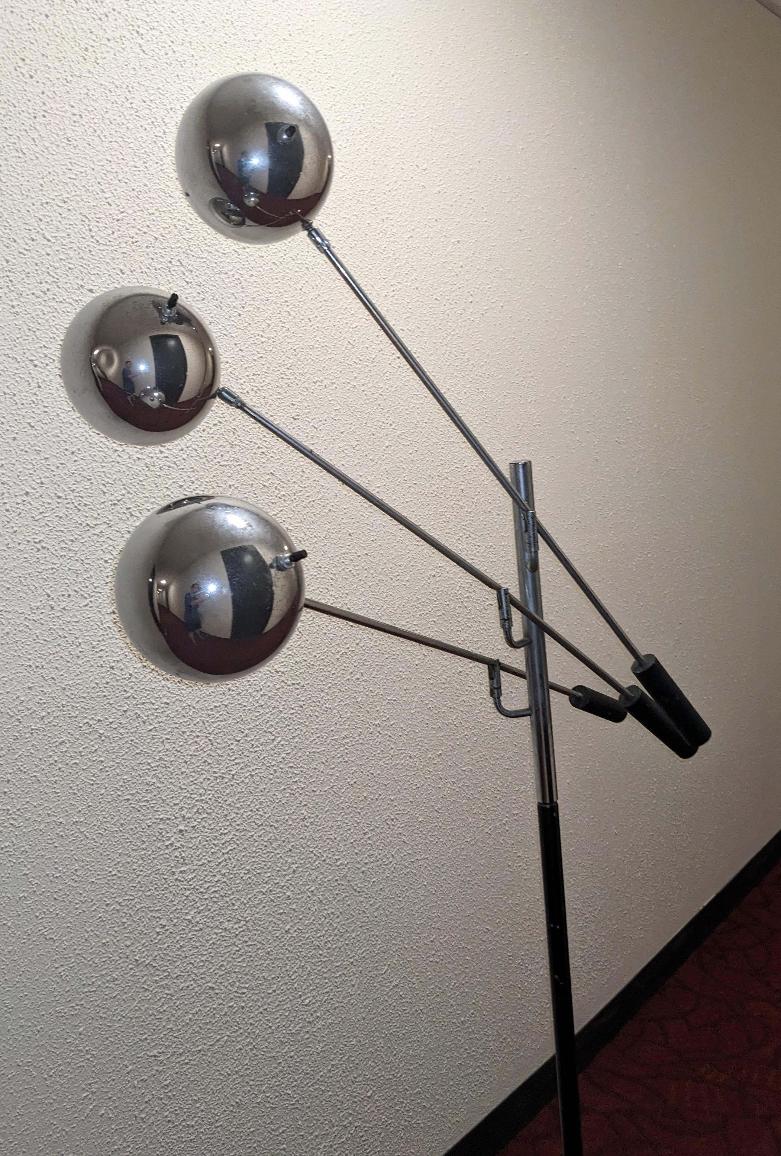 Late 20th Century Mid Century Orbiter Lamp, Robert Sonneman For Sale