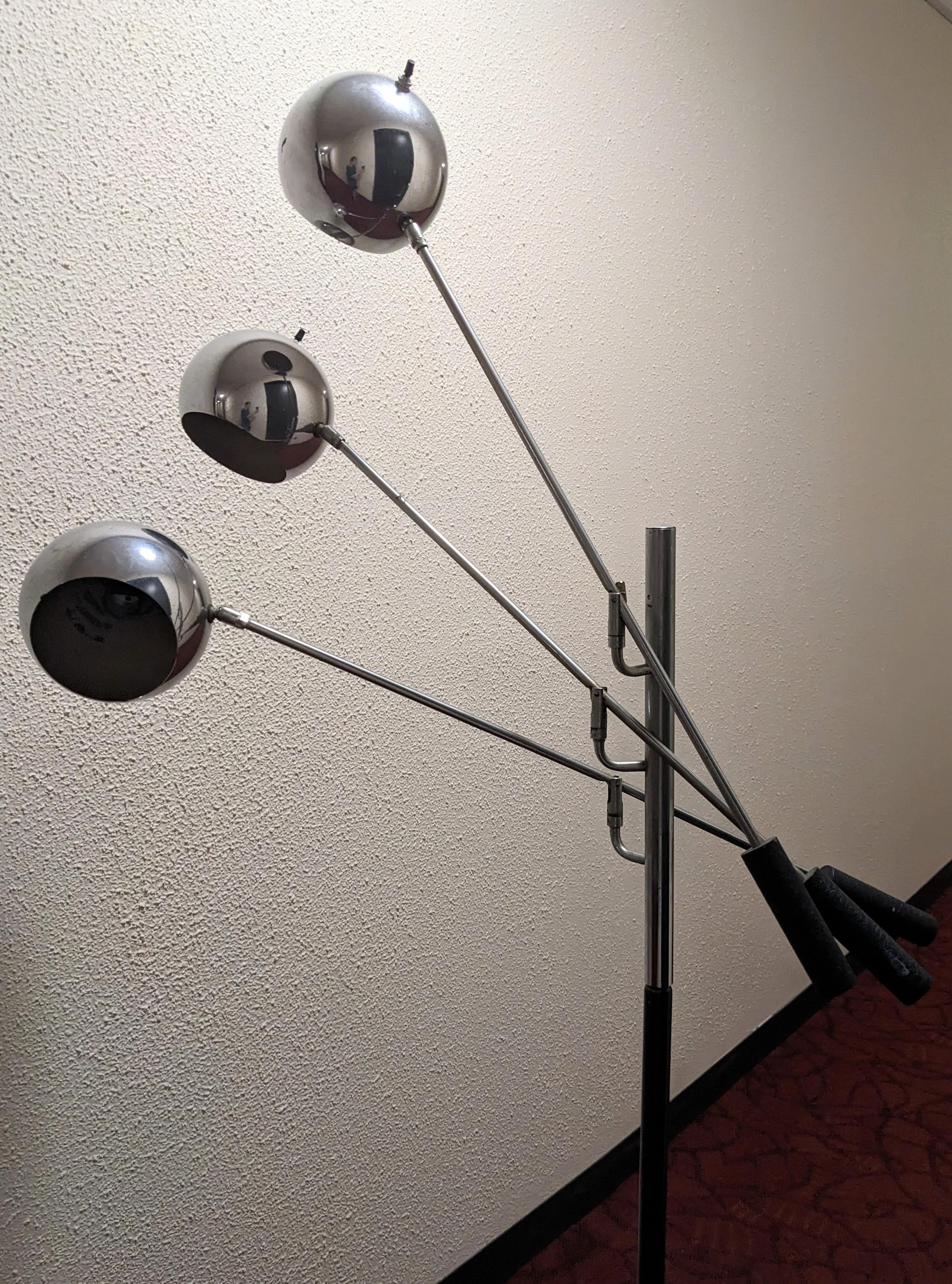 Mid Century Orbiter Lamp, Robert Sonneman For Sale 2