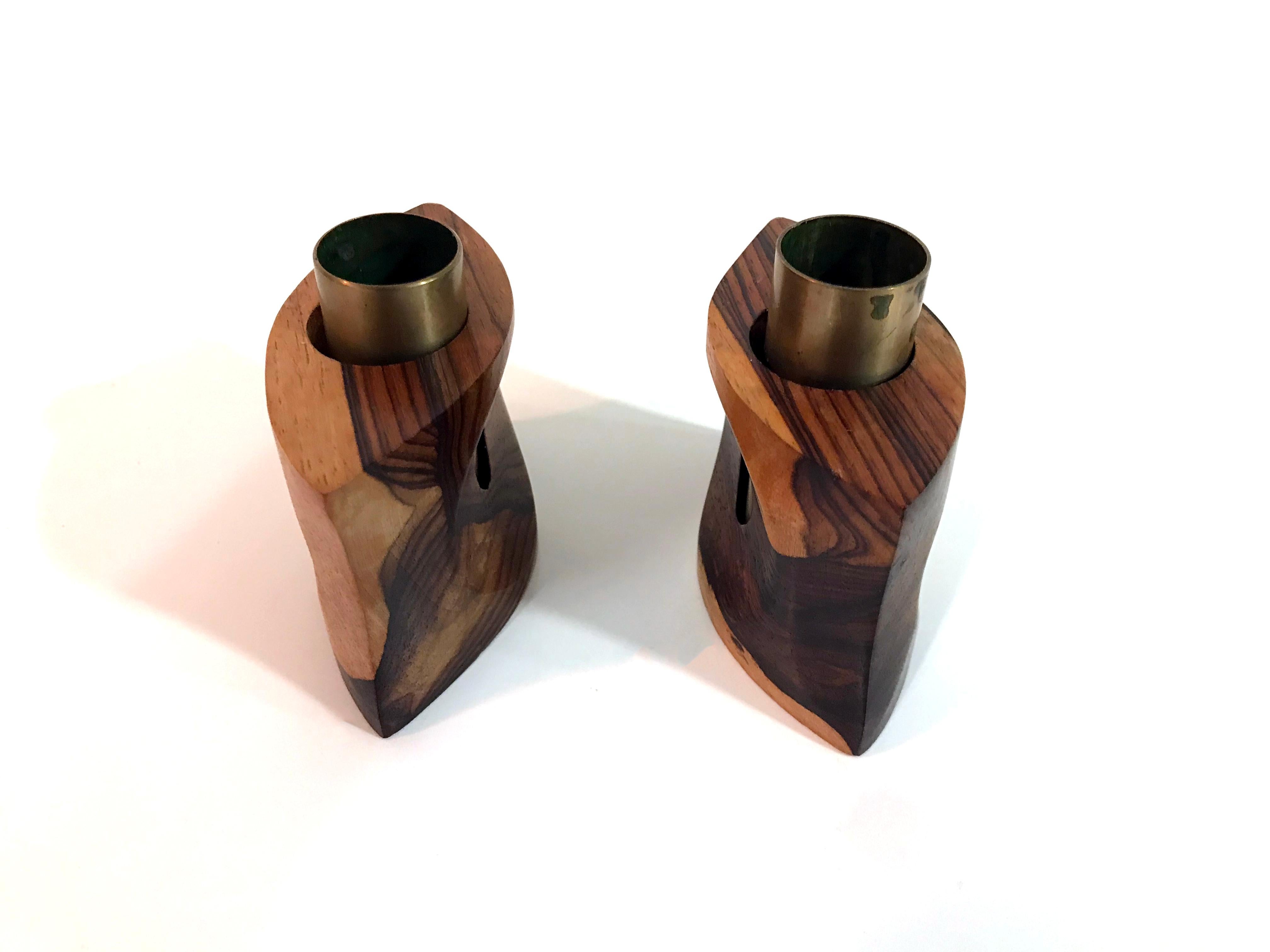 Mid-20th Century Mid Century Organic Candle Holders by Don Shoemaker