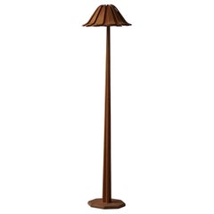Mid Century Organic Floor Lamp in Pine, Swedish Cabinetmaker, Made in 1960s