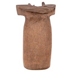 Mid Century Organic Form Signed Ceramic Vase Signed  “Kennedy 1973”
