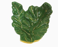 Mid-Century Organic Leaf Esco-Lite Pottery TV Lamp