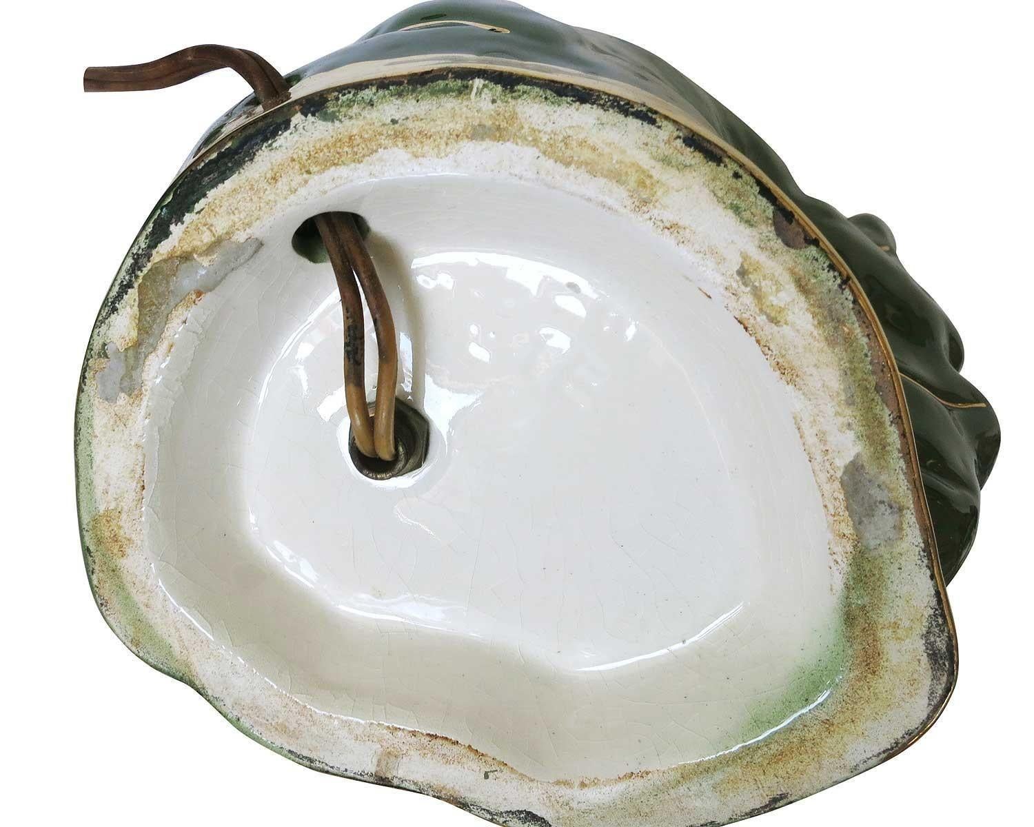 TV-Lampe Esco-Lite-Keramik mit organischem Blatt, Mid-Century (Mitte des 20. Jahrhunderts) im Angebot