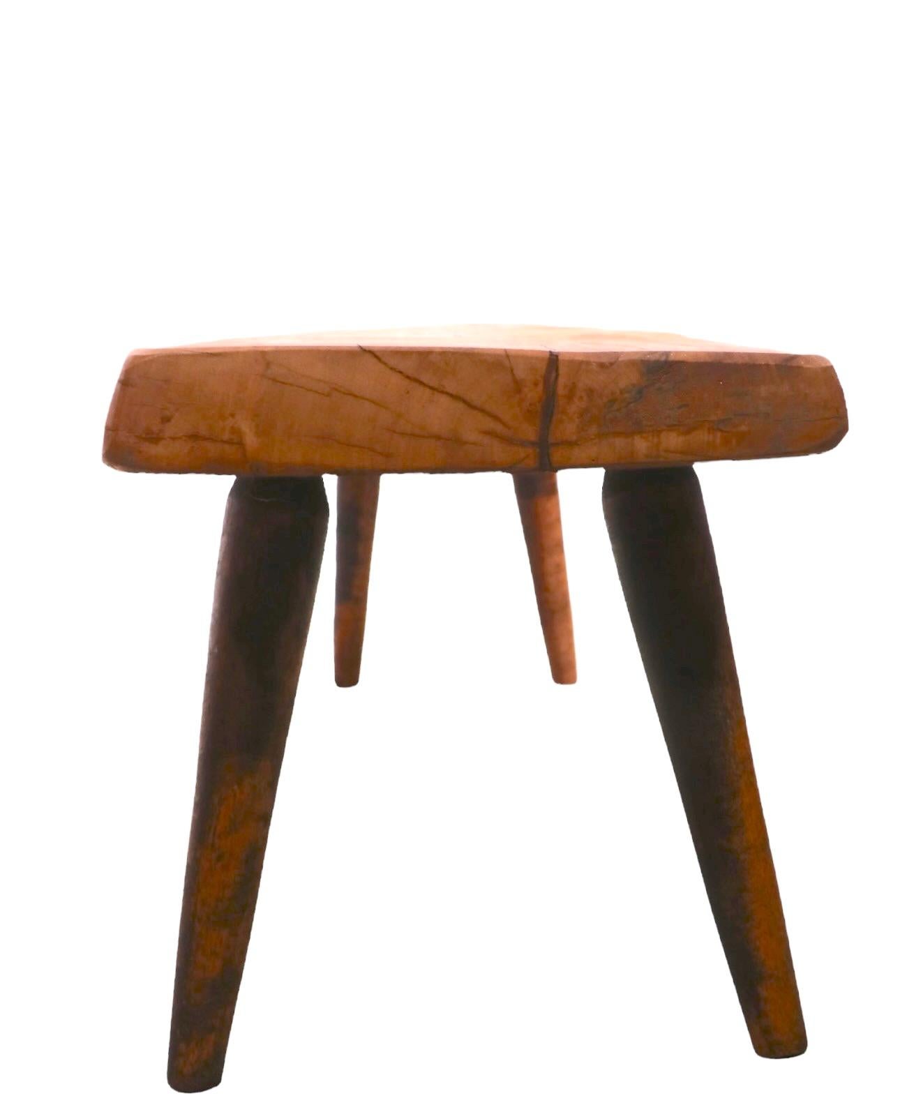 Mid-Century Organic Modern Free Edge Side, End Table by Roy Sheldon Ca. 1970 In Good Condition For Sale In New York, NY