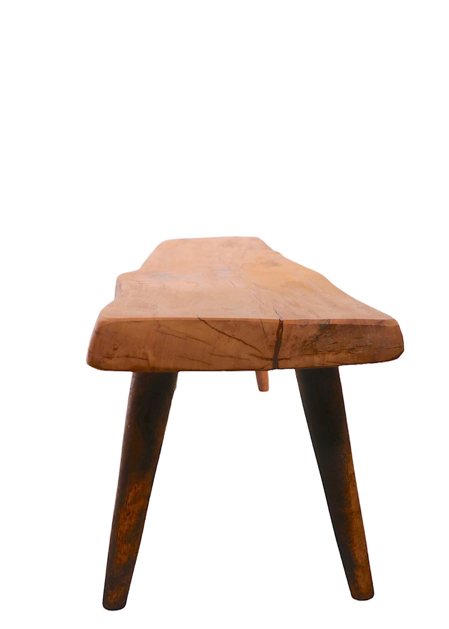 Late 20th Century Mid-Century Organic Modern Free Edge Side, End Table by Roy Sheldon Ca. 1970 For Sale