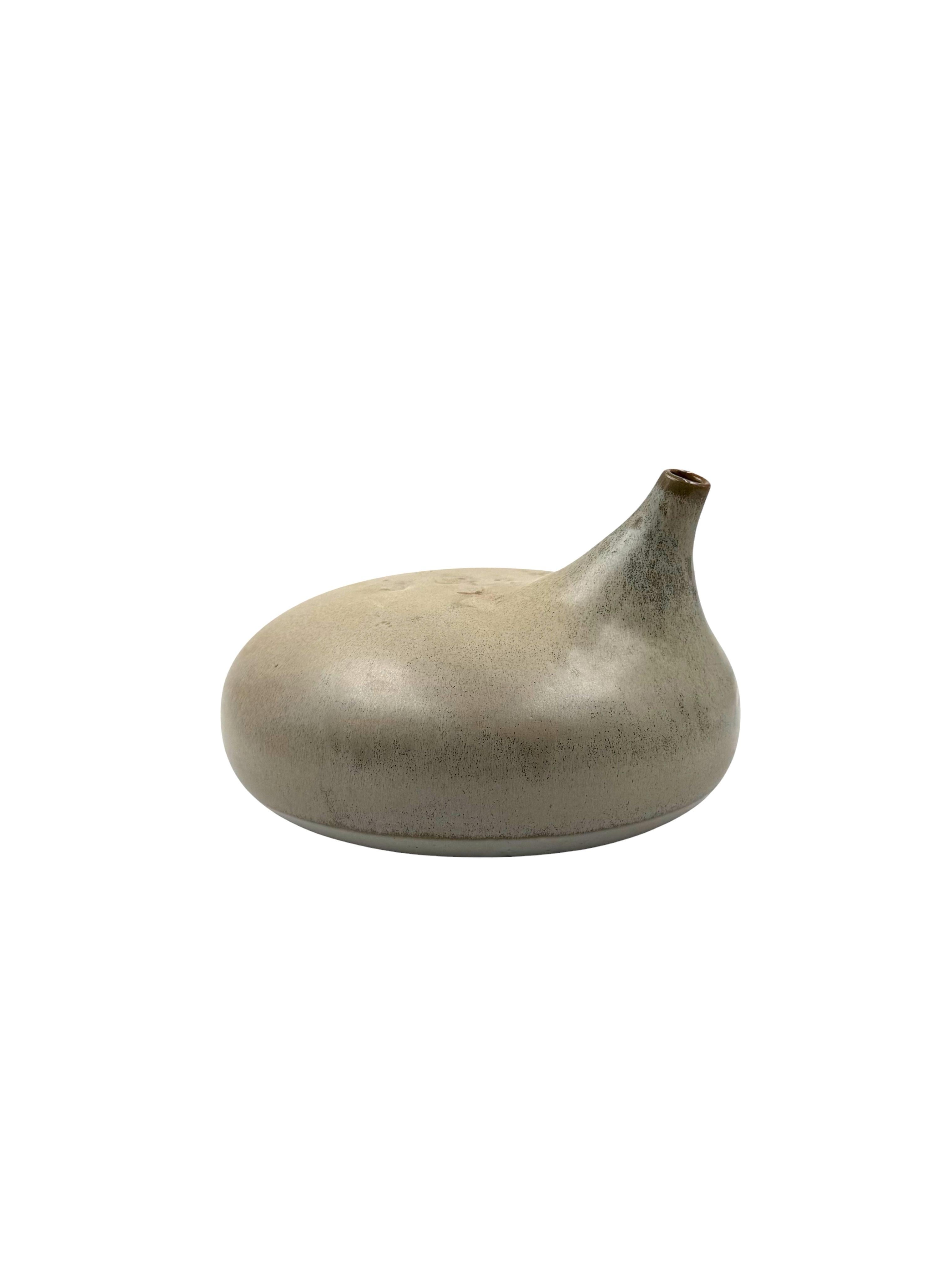 Mid-century organic modern gres vase, Franco Bucci Italy ca. 1970 in vendita 3