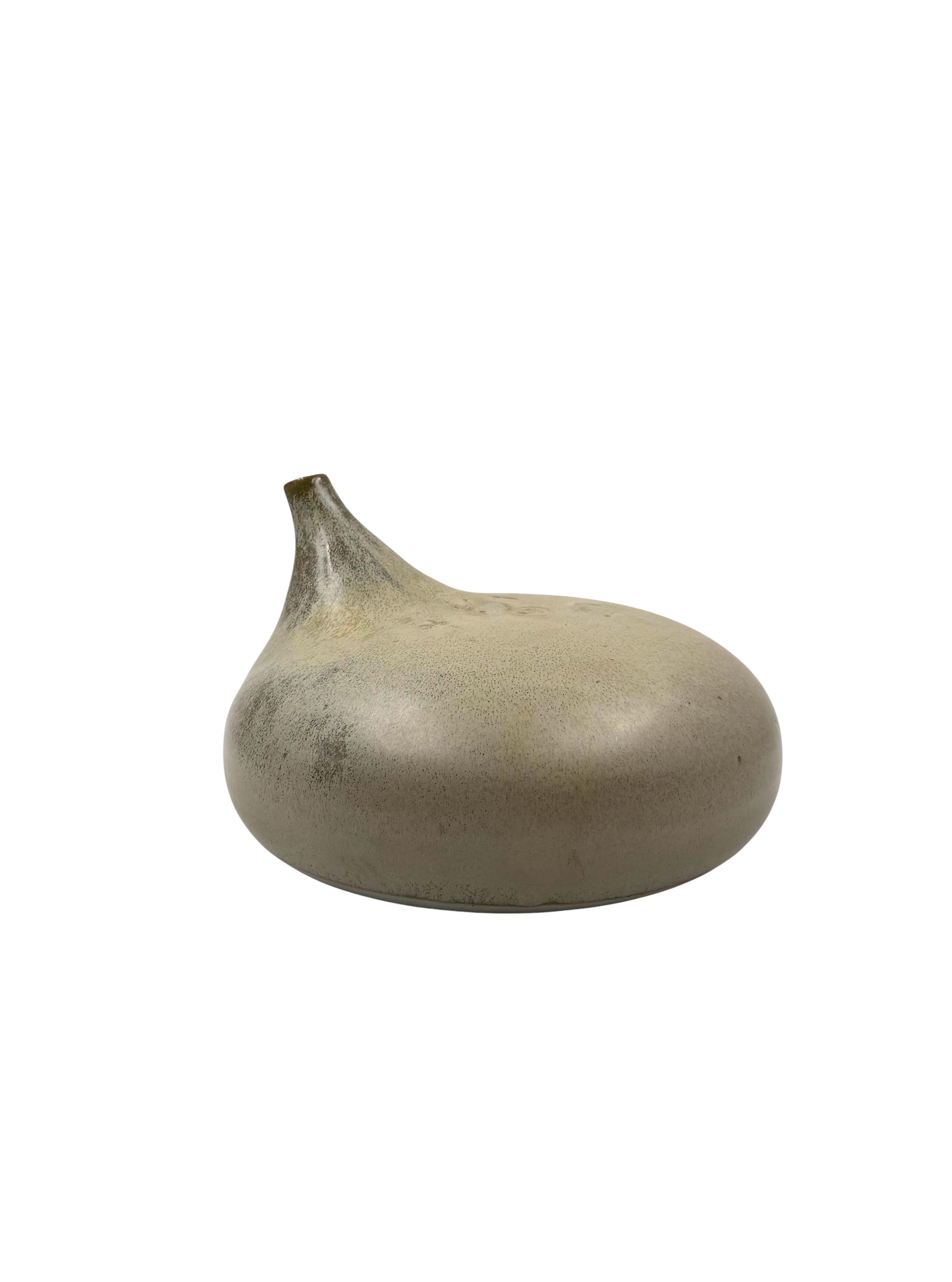Mid-century organic modern gres vase, Franco Bucci Italy ca. 1970 in vendita 6