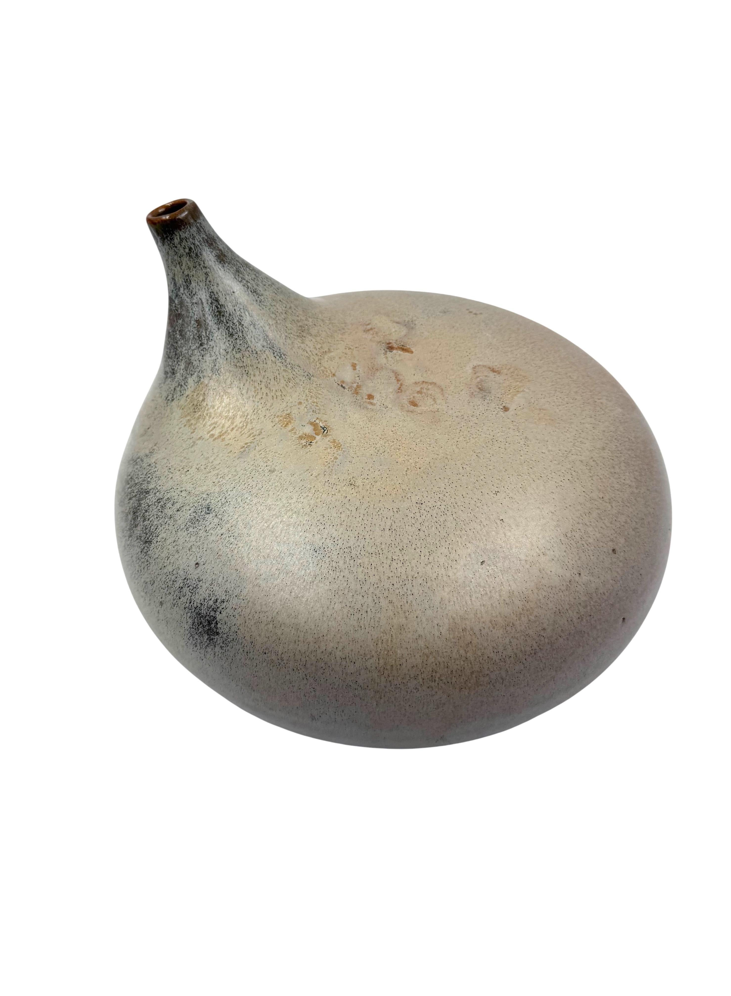 Mid-century organic modern gres vase, Franco Bucci Italy ca. 1970 in vendita 7