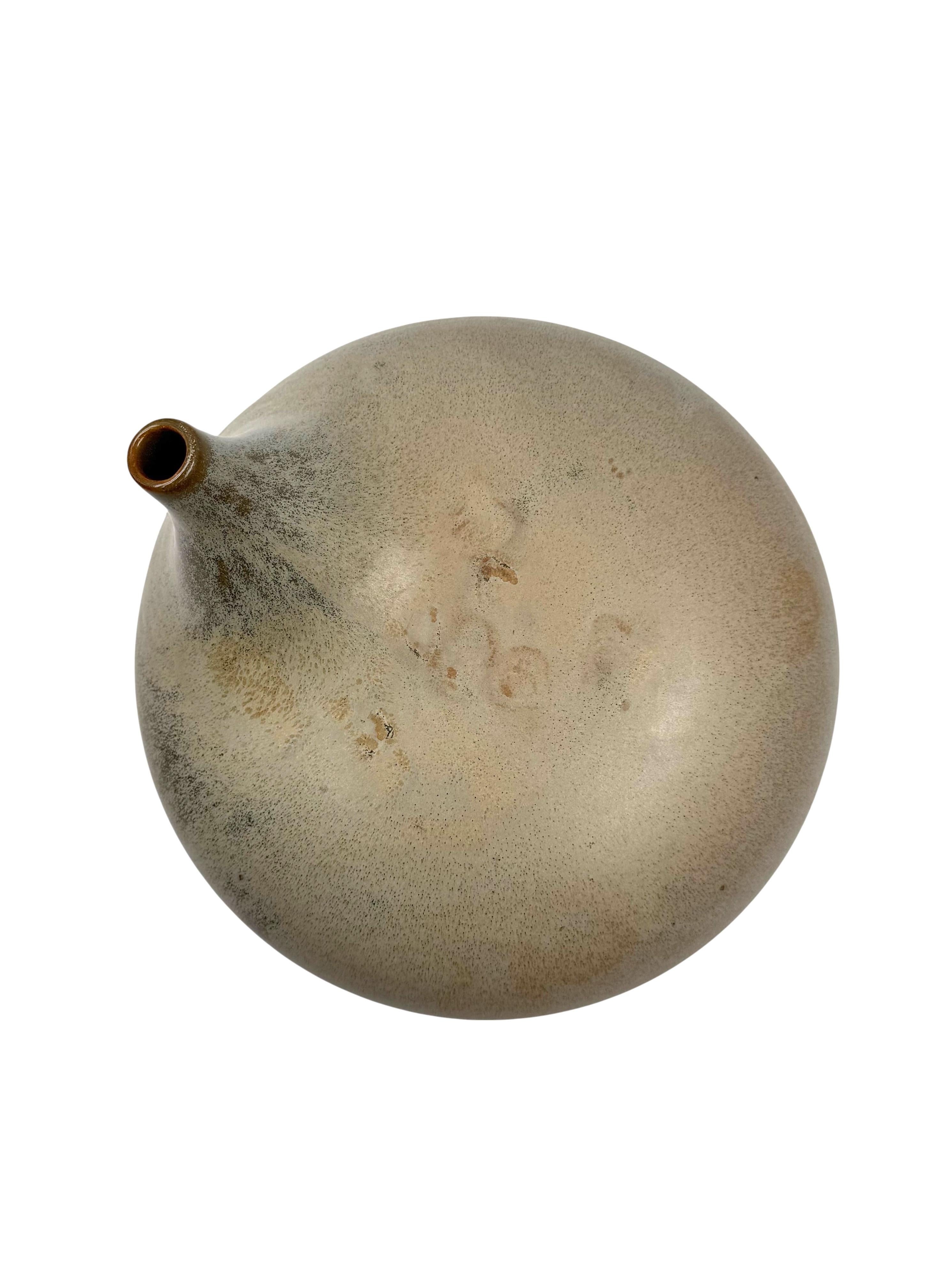 Mid-century organic modern gres vase, Franco Bucci Italy ca. 1970 in vendita 8