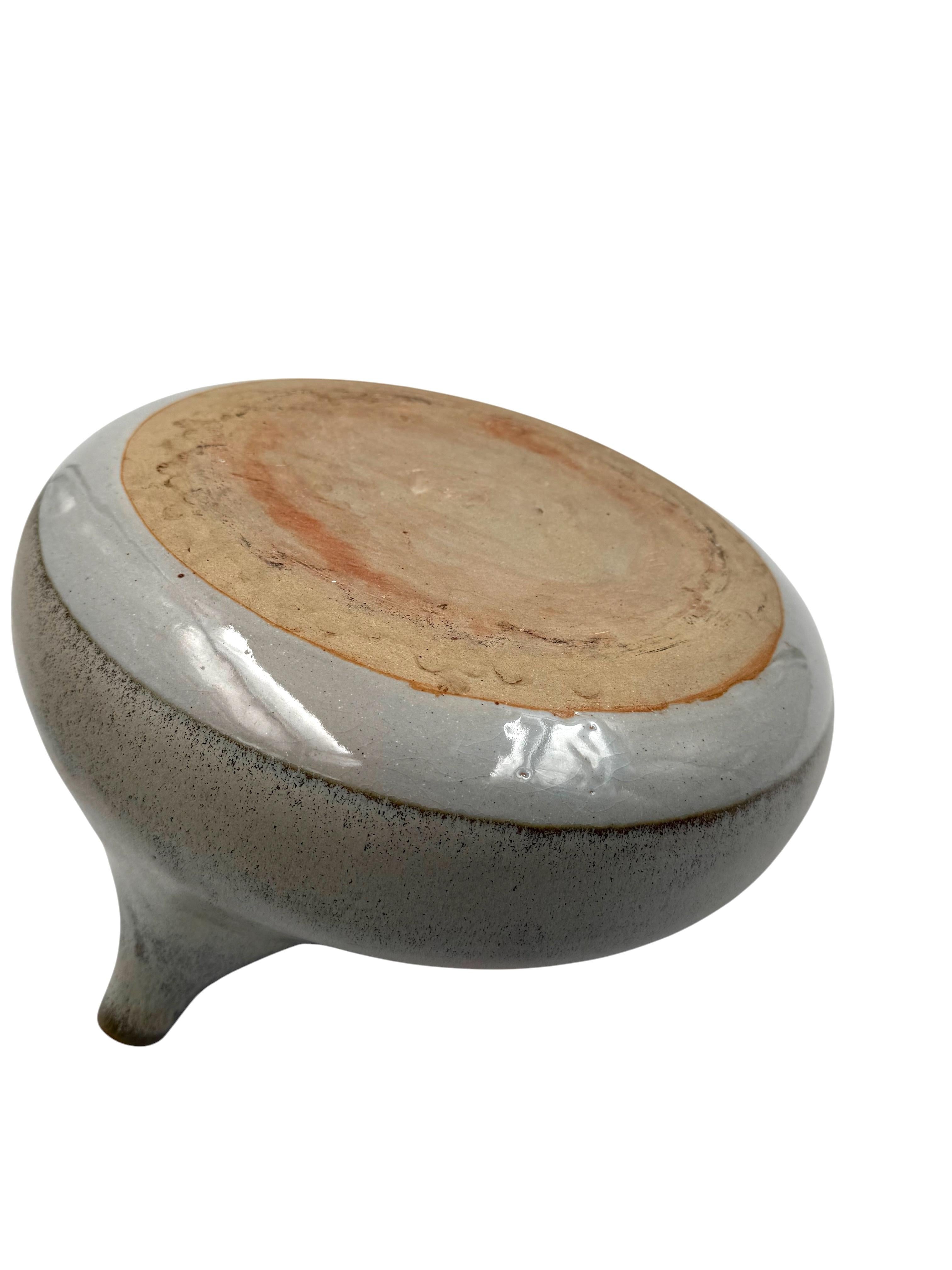 Mid-century organic modern gres vase, Franco Bucci Italy ca. 1970 in vendita 10