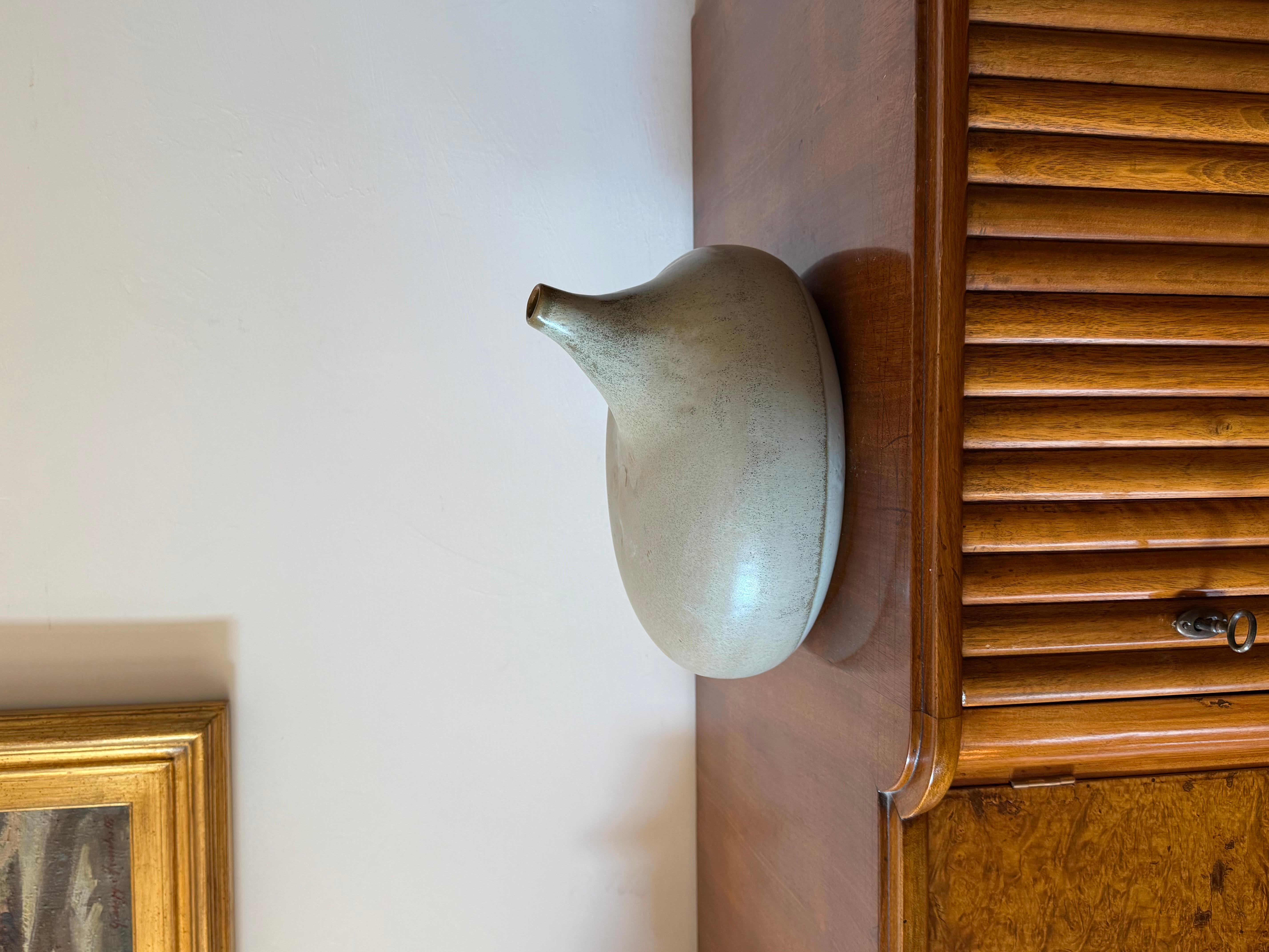 Organico moderno Mid-century organic modern gres vase, Franco Bucci Italy ca. 1970 in vendita
