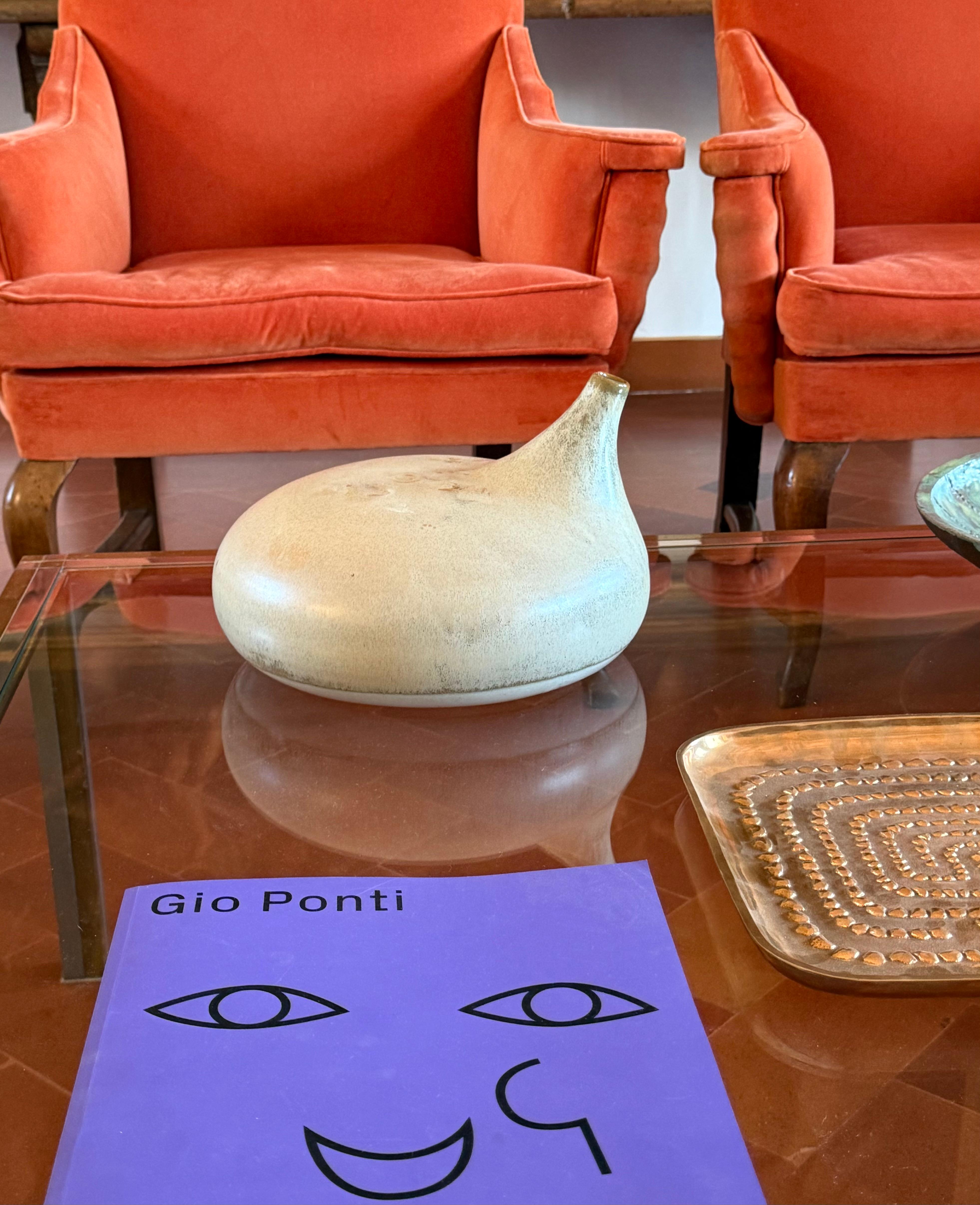 Mid-century organic modern gres vase, Franco Bucci Italy ca. 1970 In condizioni ottime in vendita a Firenze, IT