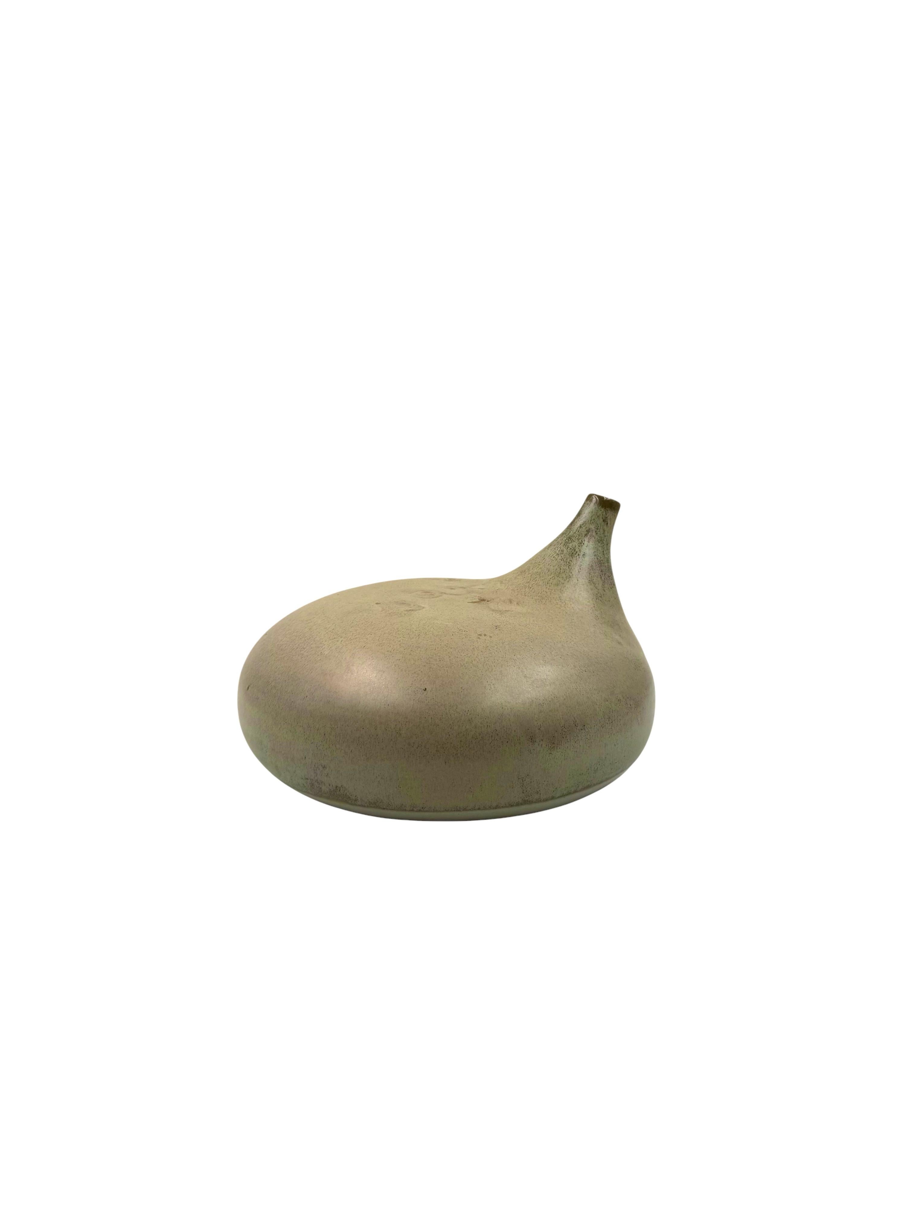 Ceramica Mid-century organic modern gres vase, Franco Bucci Italy ca. 1970 in vendita