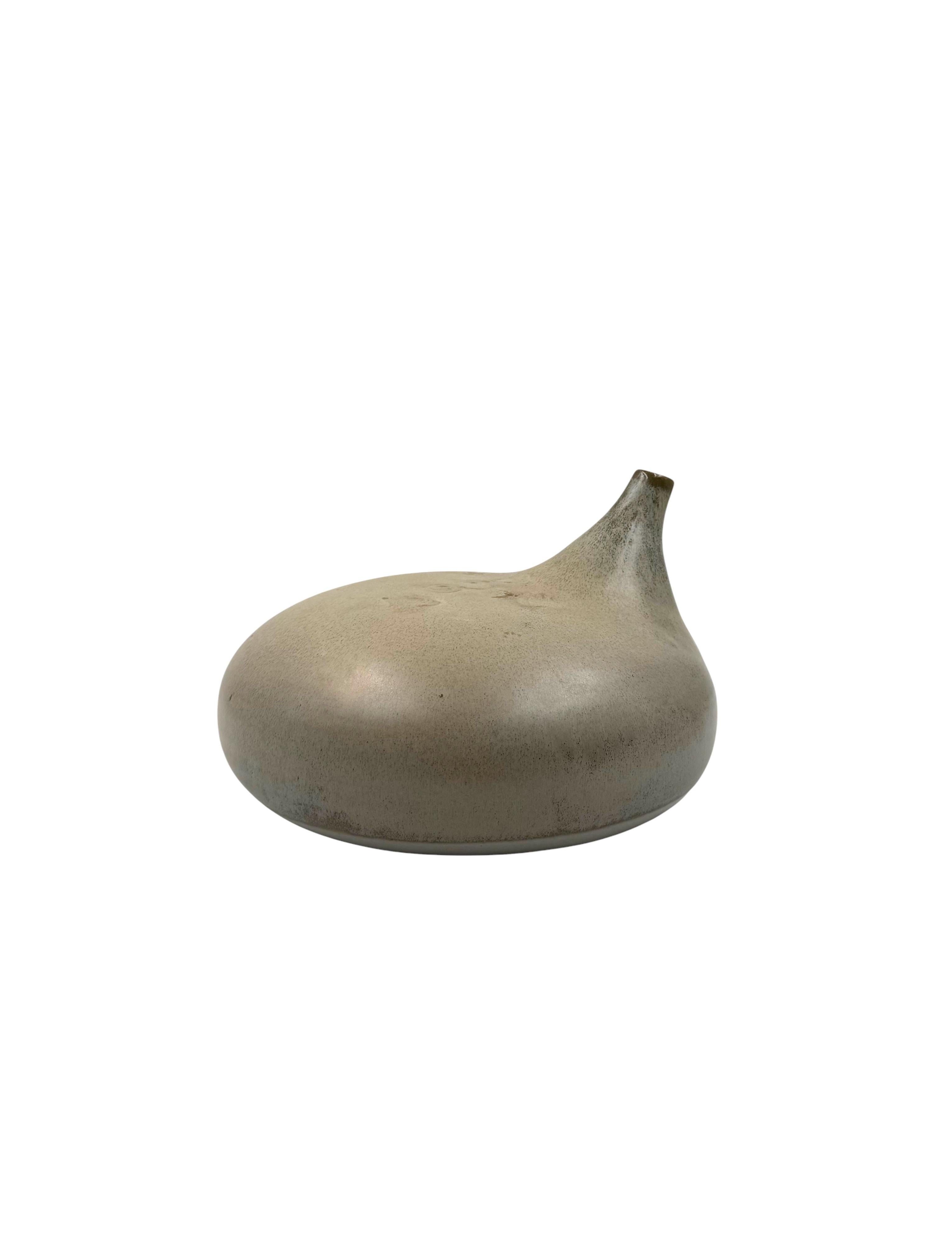 Mid-century organic modern gres vase, Franco Bucci Italy ca. 1970 in vendita 1