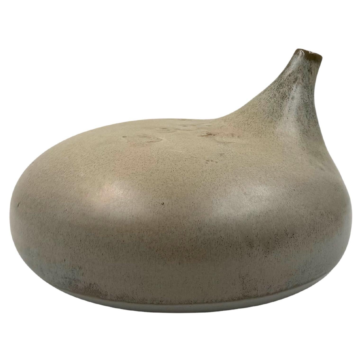 Mid-century organic modern gres vase, Franco Bucci Italy ca. 1970 in vendita