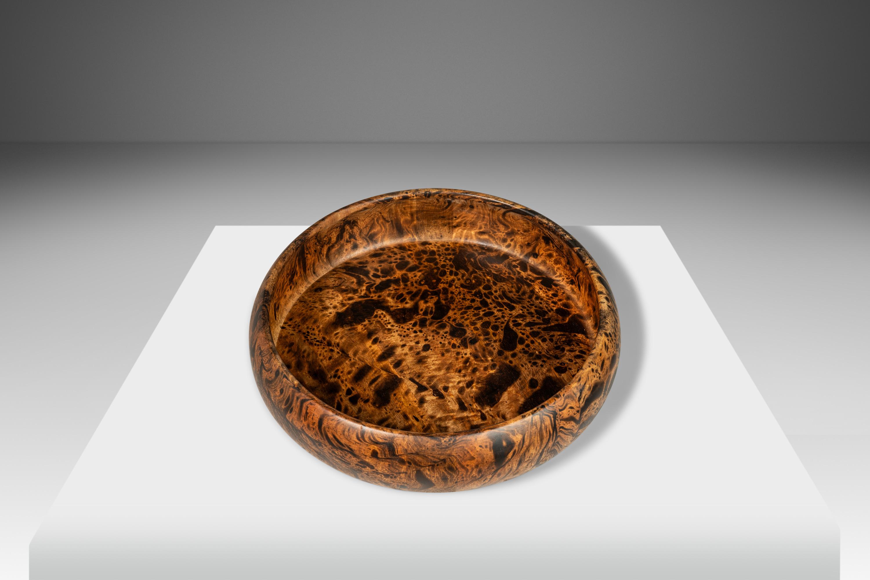 Mid-Century Modern Mid-Century Organic Modern Serving Bowl Carved from Mango Wood, USA, c. 1960's