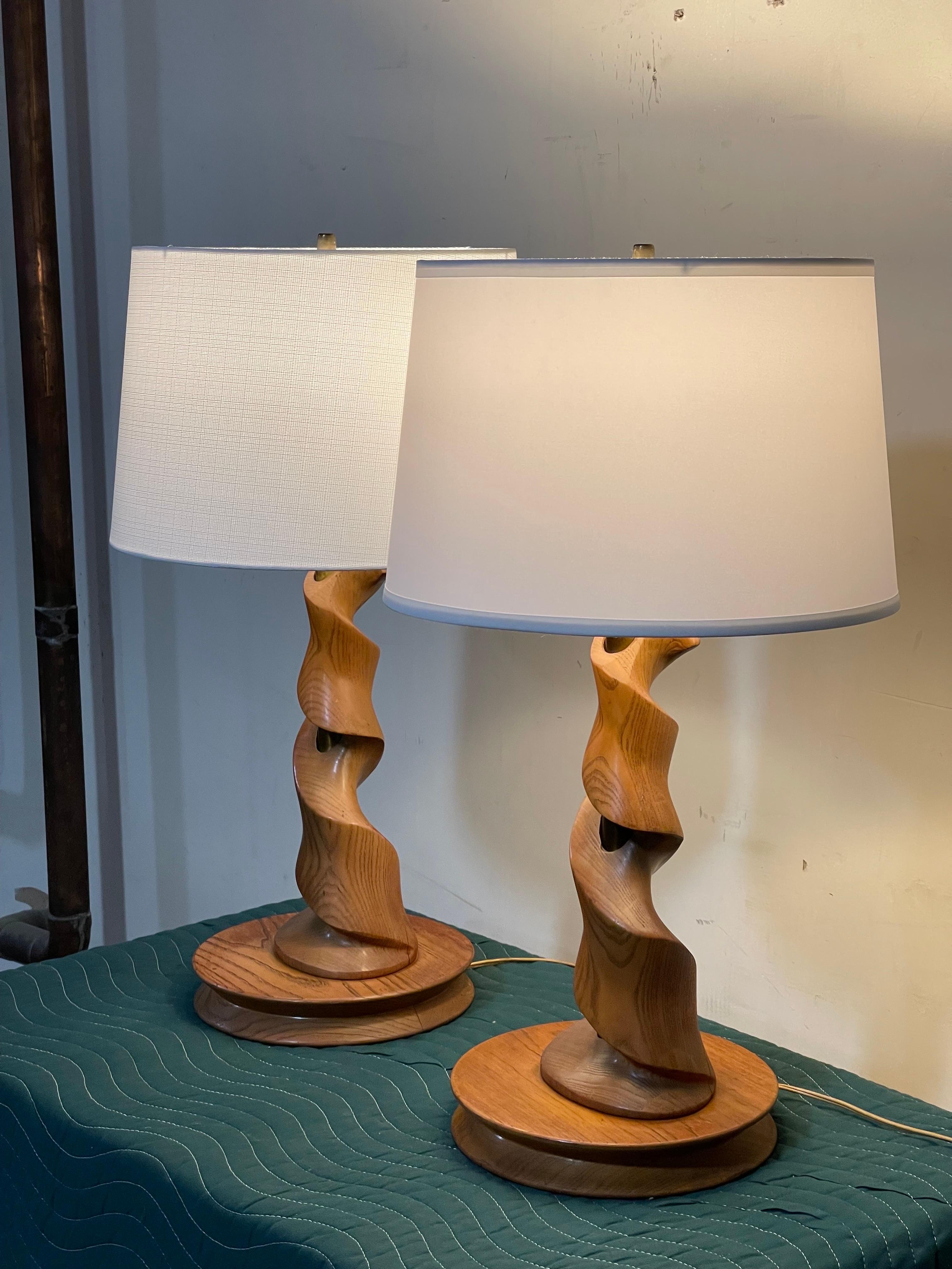 Mid Century Organic Modern Table Lamps by Light House Lamp Company 10