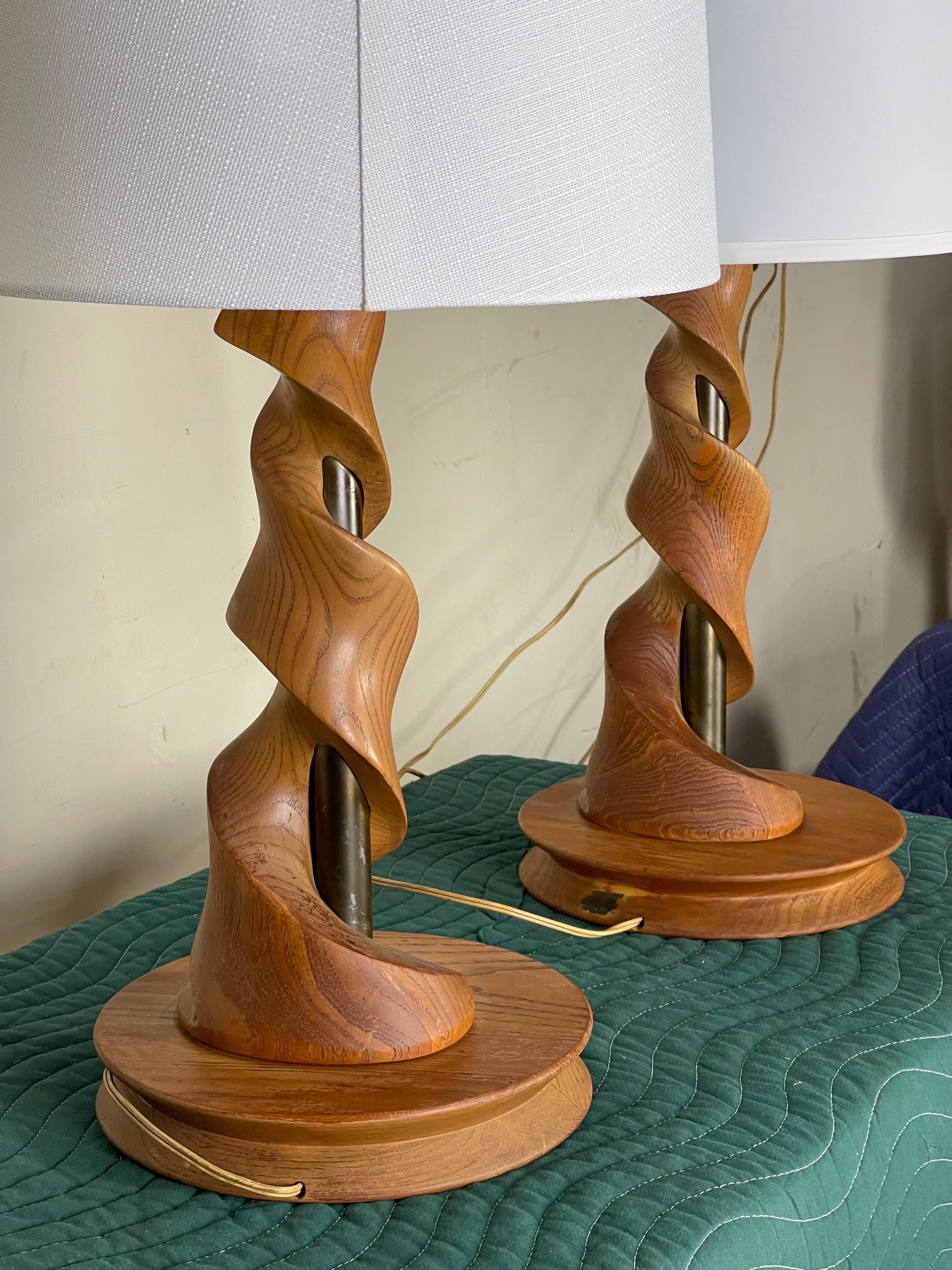 Mid-20th Century Mid Century Organic Modern Table Lamps by Light House Lamp Company