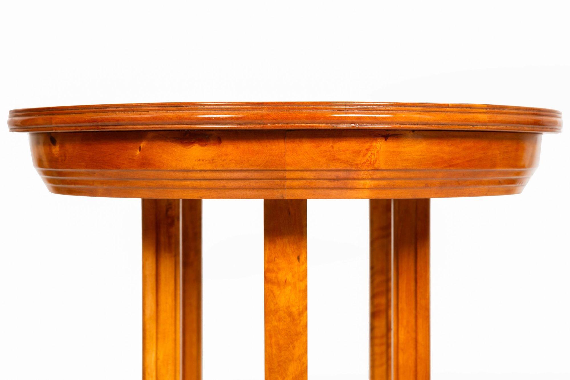 Mesa de centro de abedul con incrustaciones de parquet orgánico modernista de mediados de siglo en venta 9