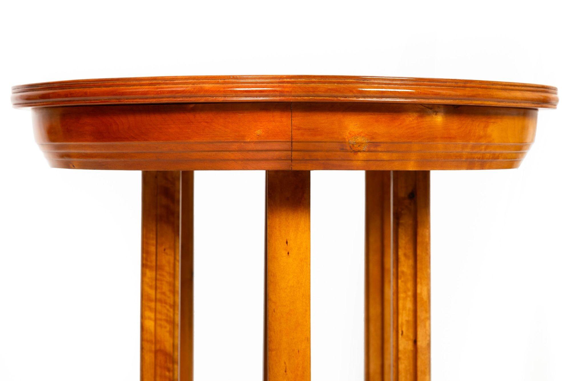 Mesa de centro de abedul con incrustaciones de parquet orgánico modernista de mediados de siglo en venta 10