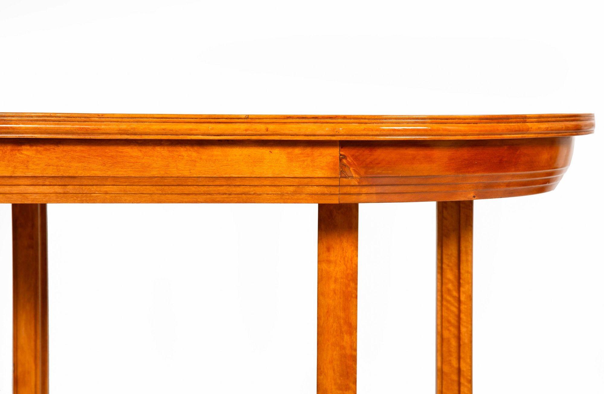 Mesa de centro de abedul con incrustaciones de parquet orgánico modernista de mediados de siglo en venta 1
