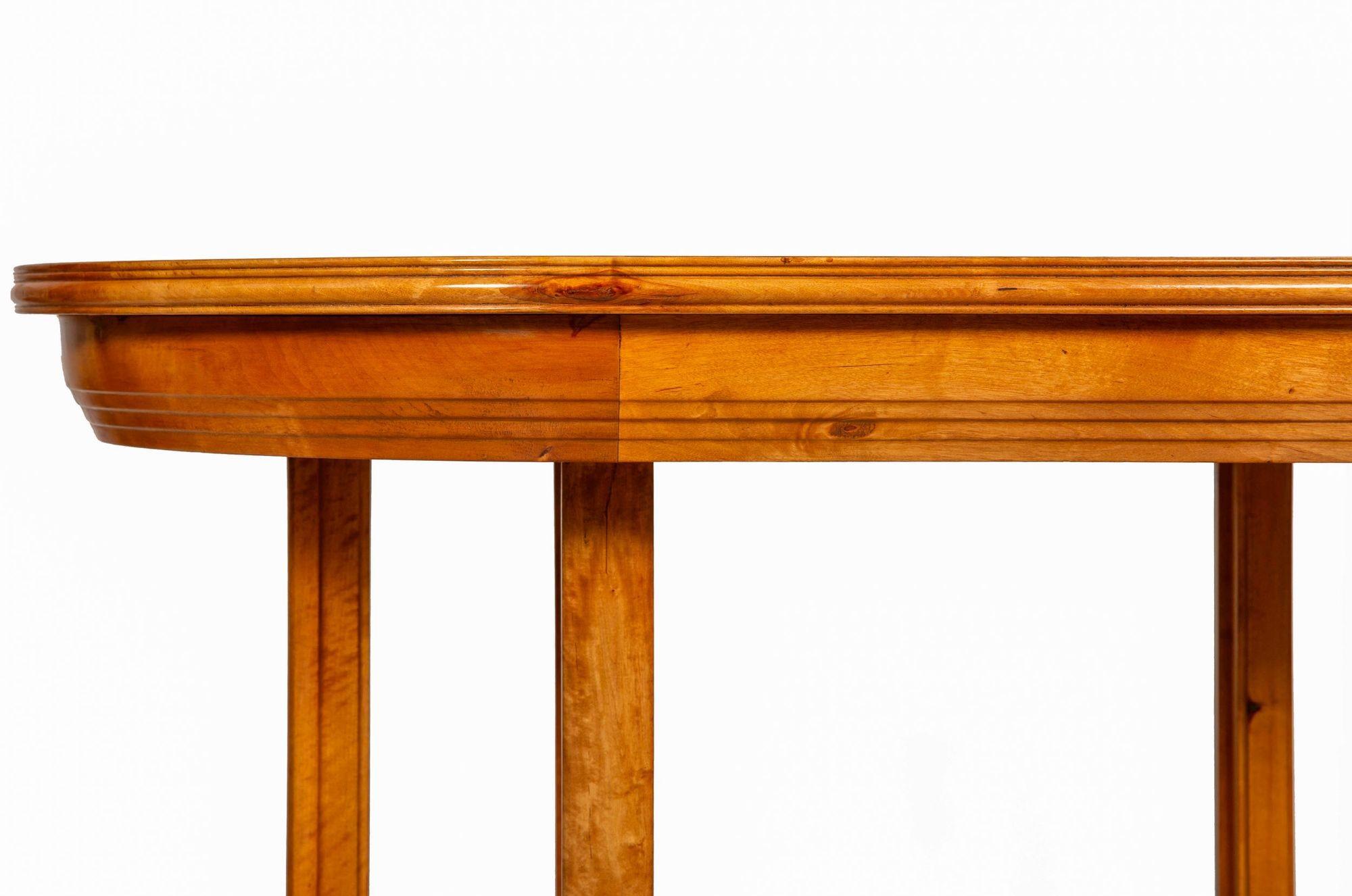Mesa de centro de abedul con incrustaciones de parquet orgánico modernista de mediados de siglo en venta 2