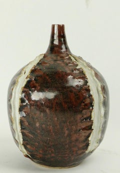 Mid Century Organic Modernist Studio Art Pottery Vase