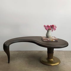 Mid Century Organic Orb Shaped Zoomorphic Wood Coffee Table