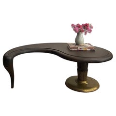 Mid Century Organic Orb Shaped Zoomorphic Wood Coffee Table