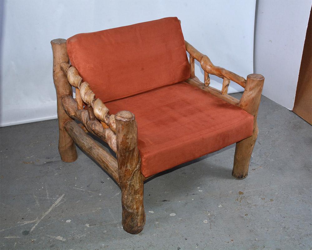 Organic Modern Midcentury Organic Sculptural Lounge Chair For Sale