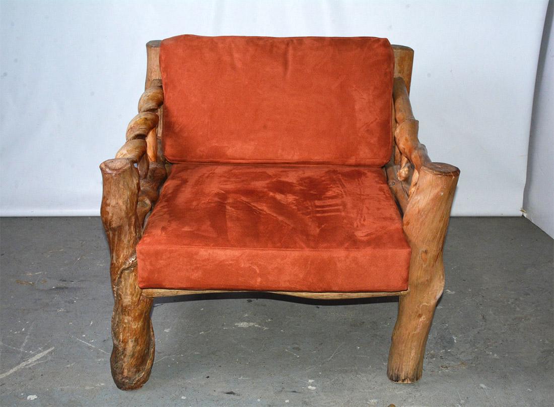 Hand-Crafted Midcentury Organic Sculptural Lounge Chair For Sale