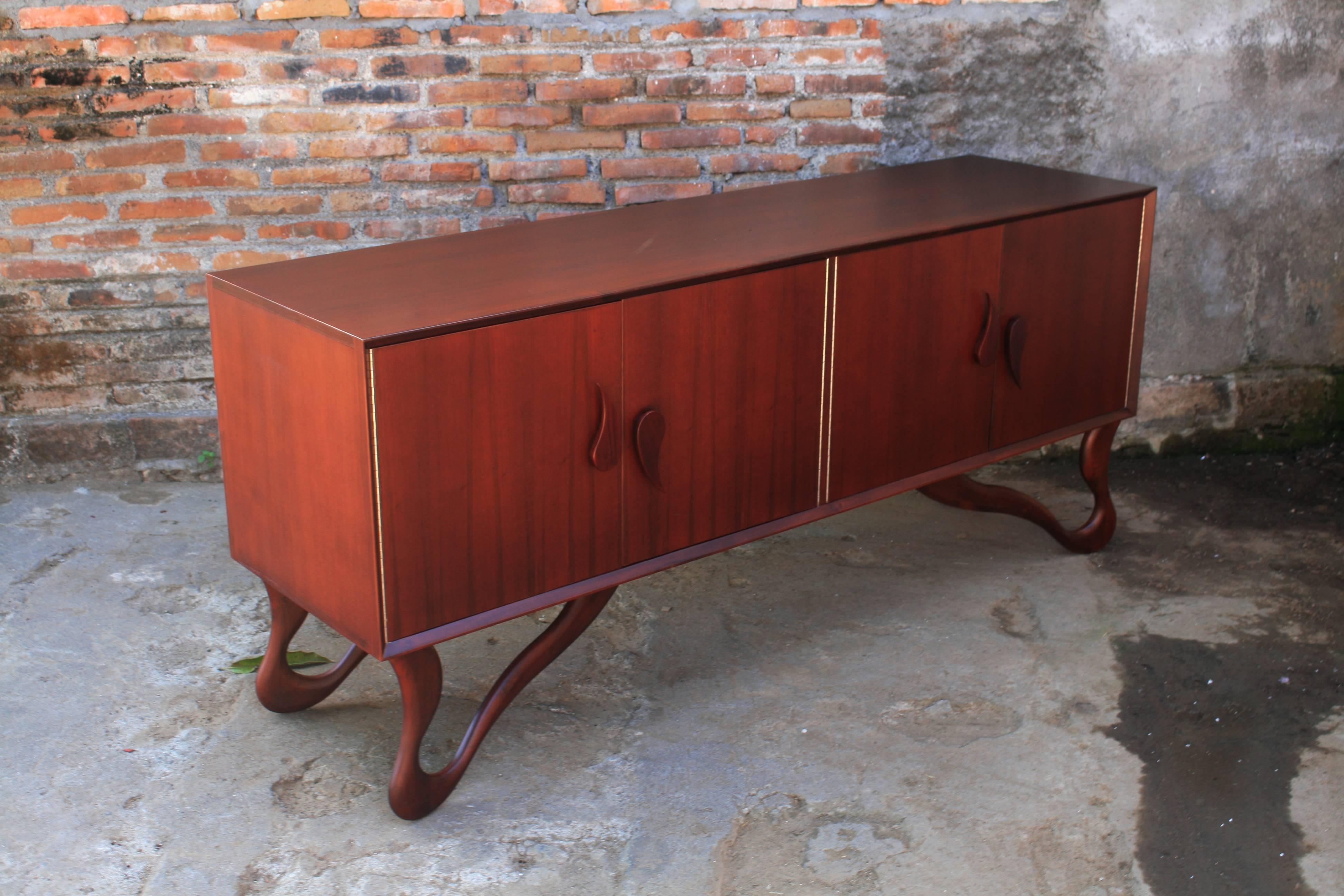 Unknown Midcentury Organic Sculptural Sideboard For Sale