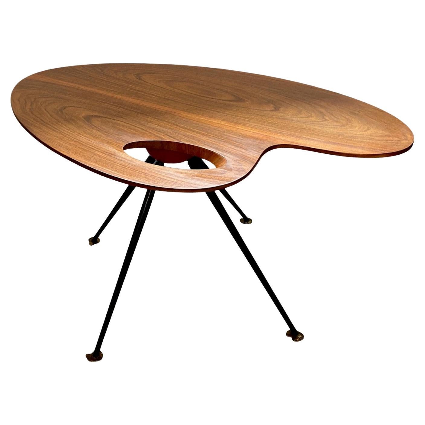 20th Century Midcentury Organic Shaped Coffee Table in the Manner of Gio Ponti, circa 1950s For Sale