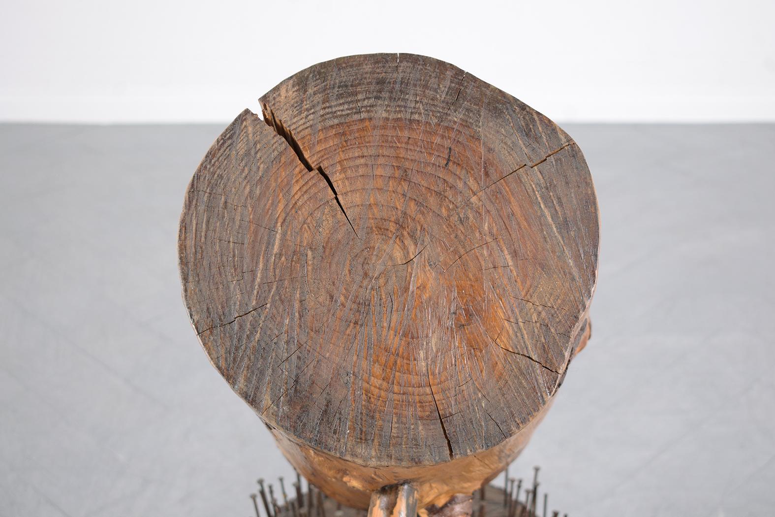 Early 20th Century Organic Modern Wooden Sculpture For Sale