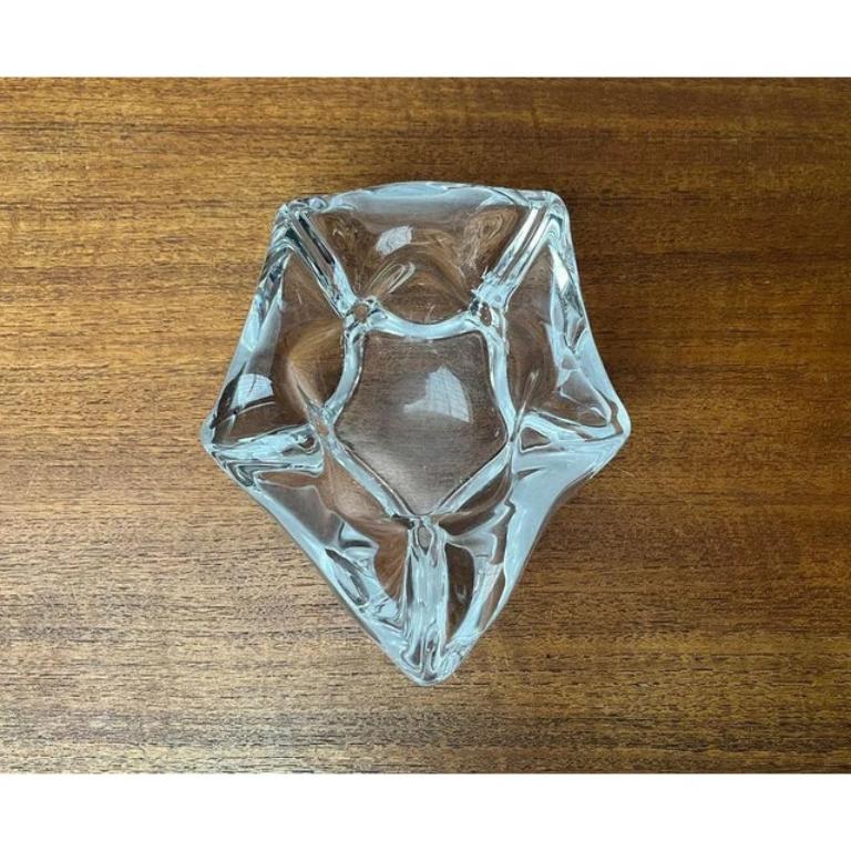 Mid-Century Organically Shaped Glass Ashtray or Bowl, 1960s In Excellent Condition For Sale In Hamburg, DE