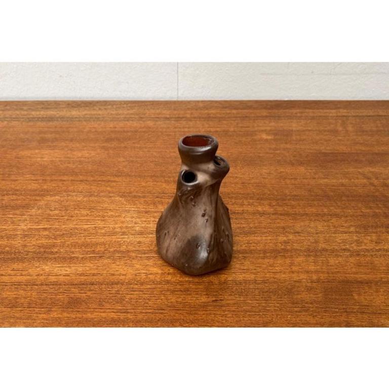 Vaso di Studio Pottery di Montanus & Remy, 1960, a forma organica, di metà secolo in vendita 3