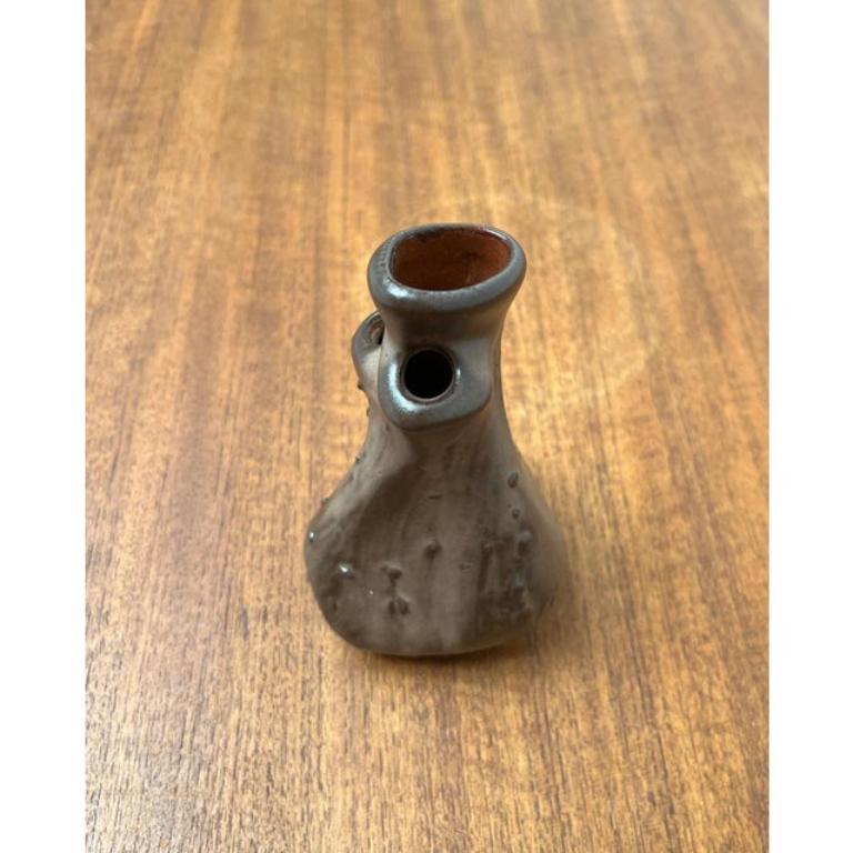 Vaso di Studio Pottery di Montanus & Remy, 1960, a forma organica, di metà secolo in vendita 4