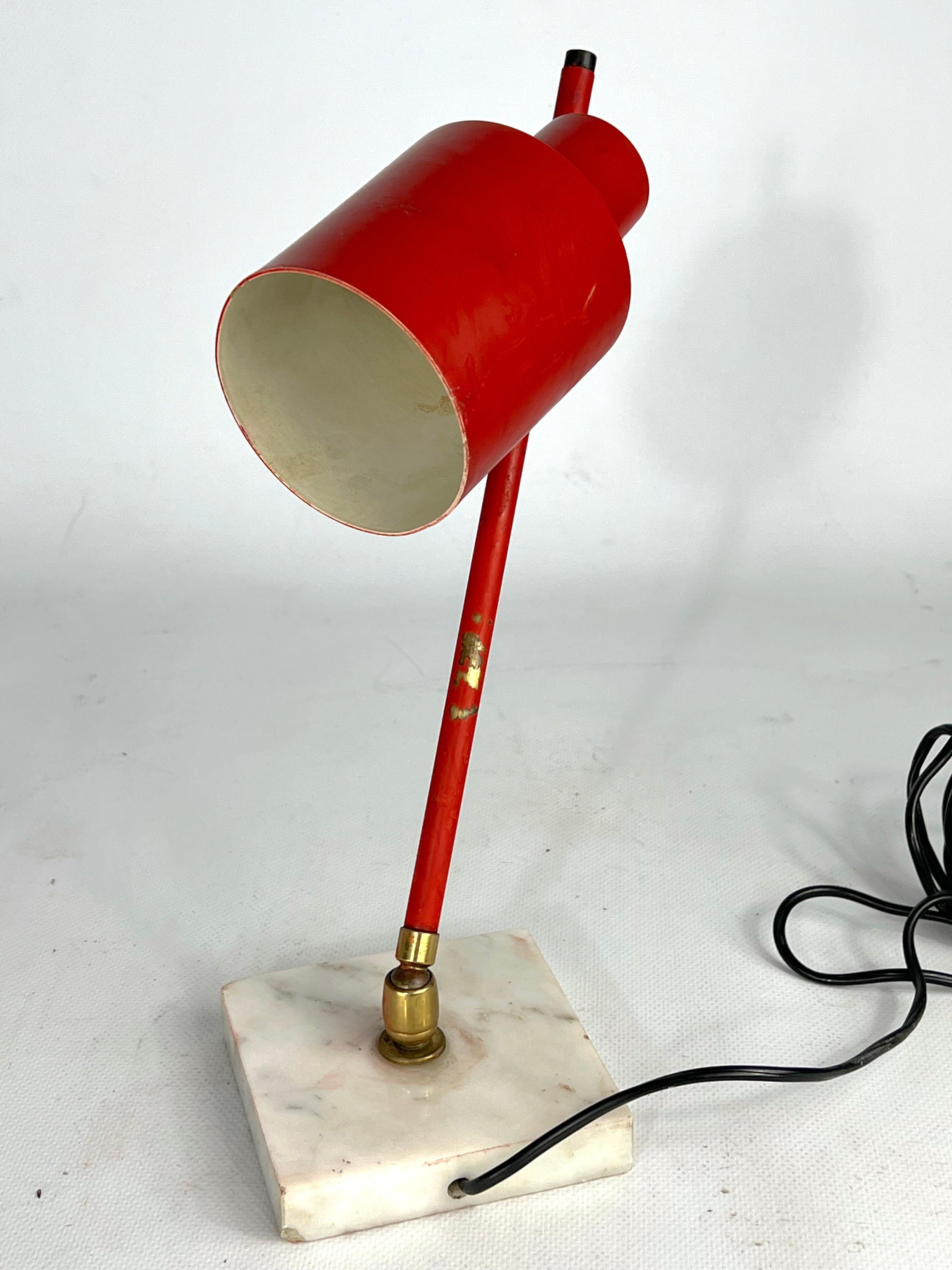 Mid-Century Modern Mid-Century Orientable Stilux Milano Table Lamp from 50s For Sale