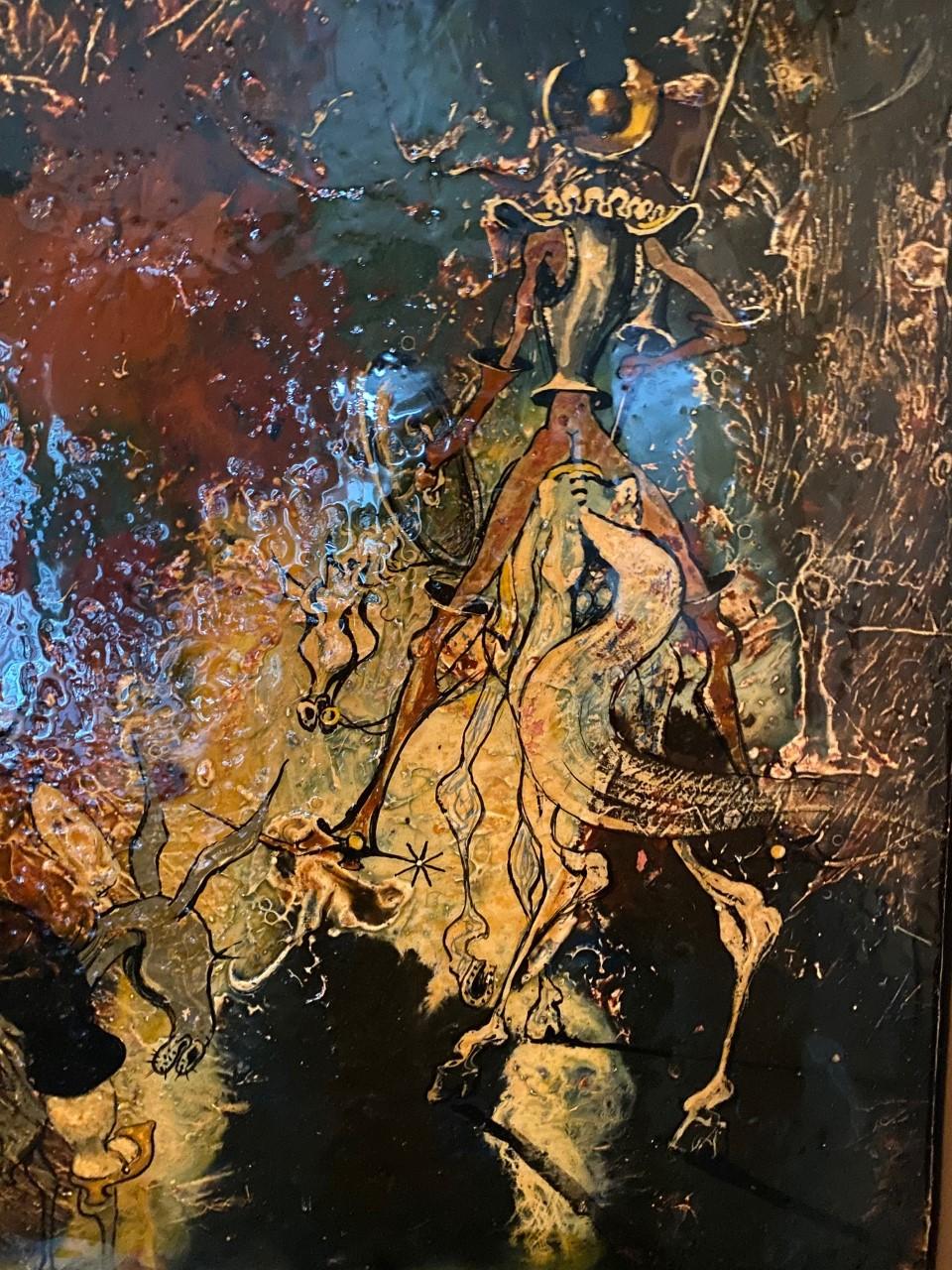Midcentury Original Art Work Don Quixote by Arrigo Ghedini 6