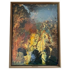 Original-Kunstwerk Don Quixote von Arrigo Ghedini aus der Mitte des Jahrhunderts