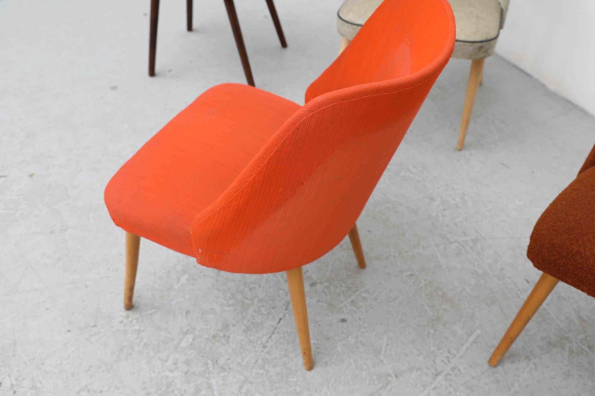 Midcentury Original Assorted Cocktail Chairs For Sale 3