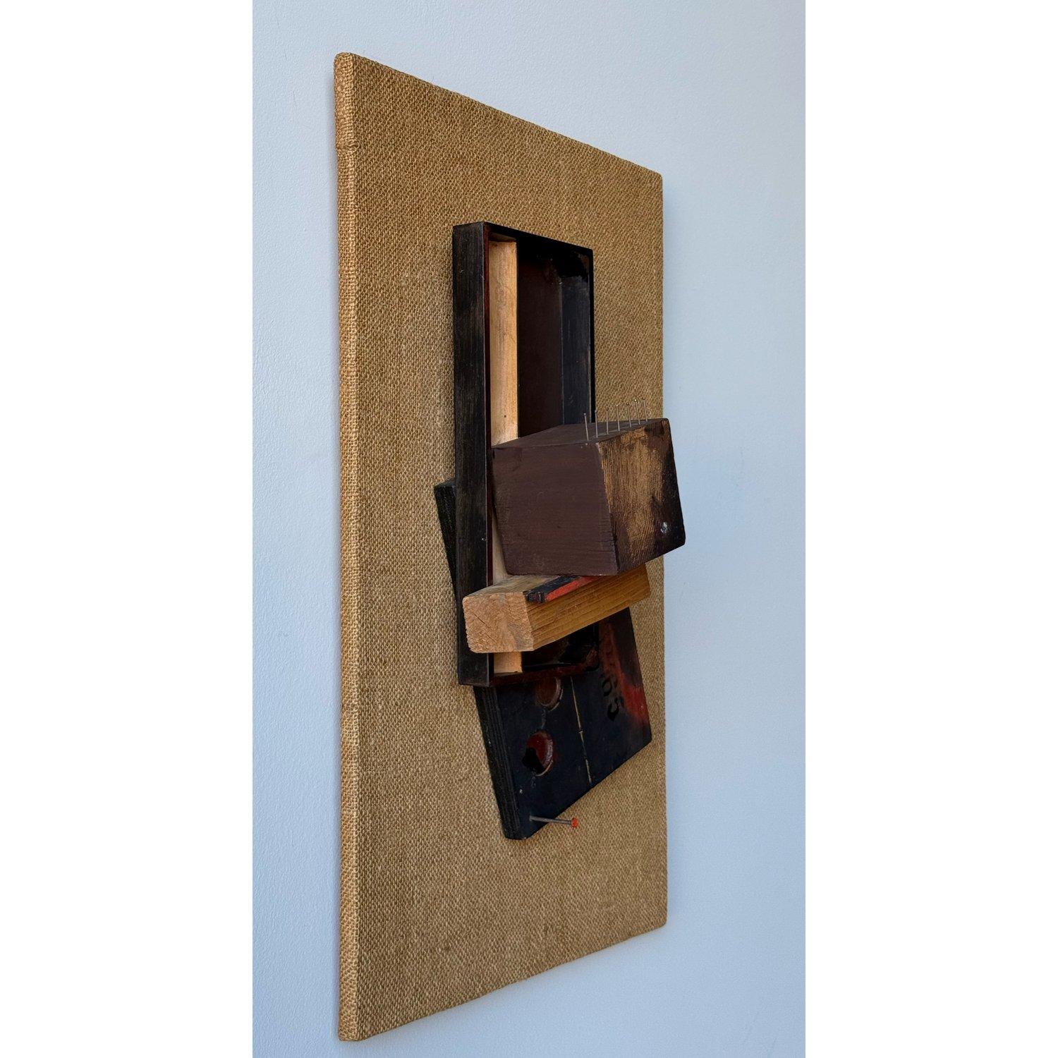 American Mid-Century Original Brutalist Wall Art by Jean Olds For Sale